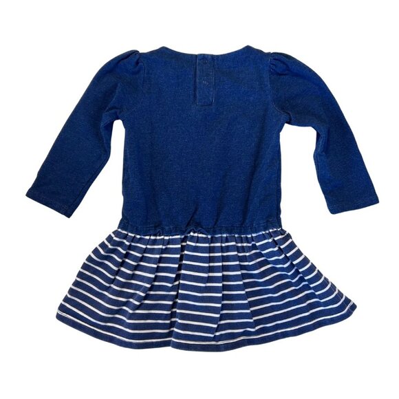 Mud Pie 2T Navy Zoo Animal Dress - Picture 2 of 4